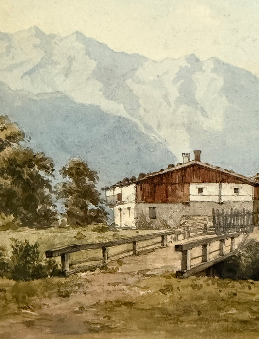 German Watercolor Landscape