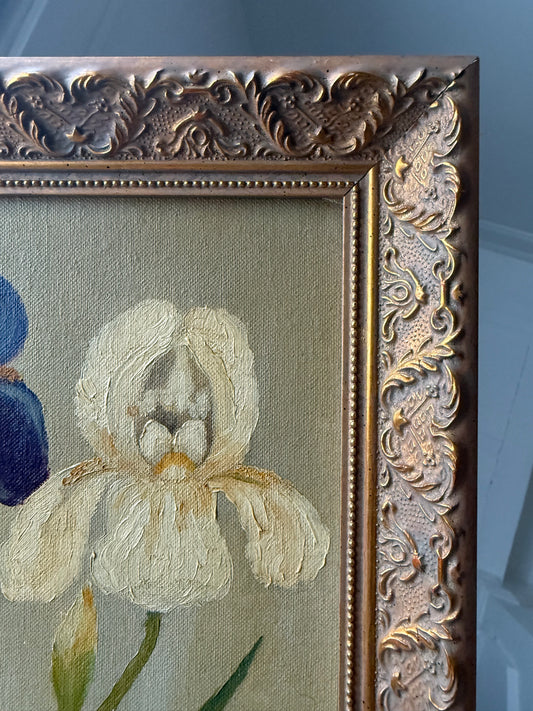 Iris and Lilac Still Life