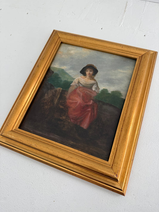 Peasant Girl with Red Skirt