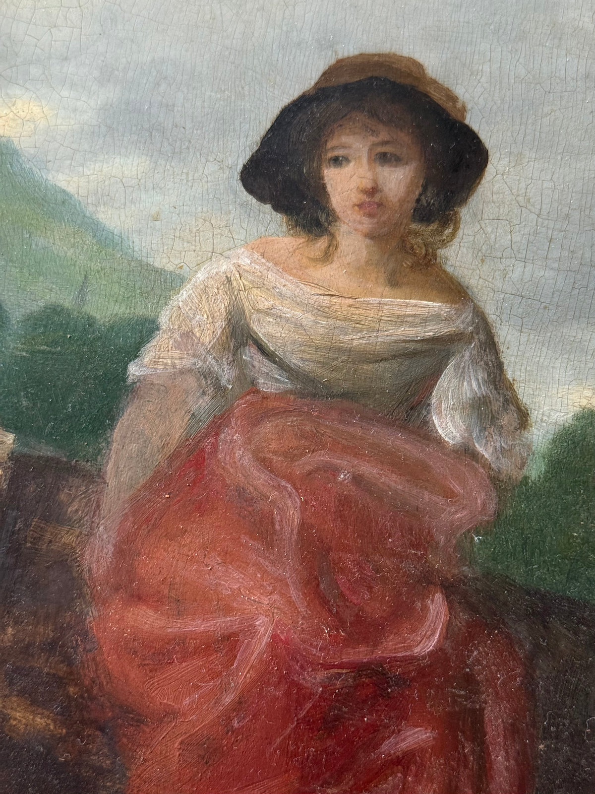 Peasant Girl with Red Skirt