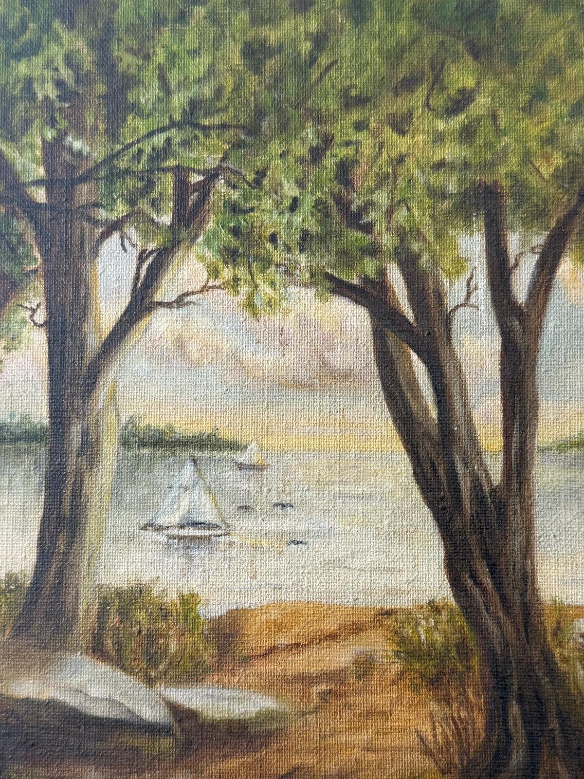 Lake Landscape with Squirrel