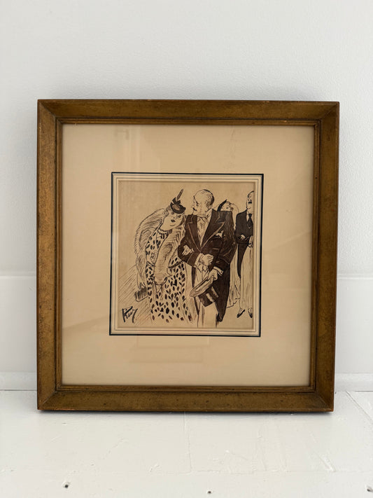 Formal Attire French Pen & Ink