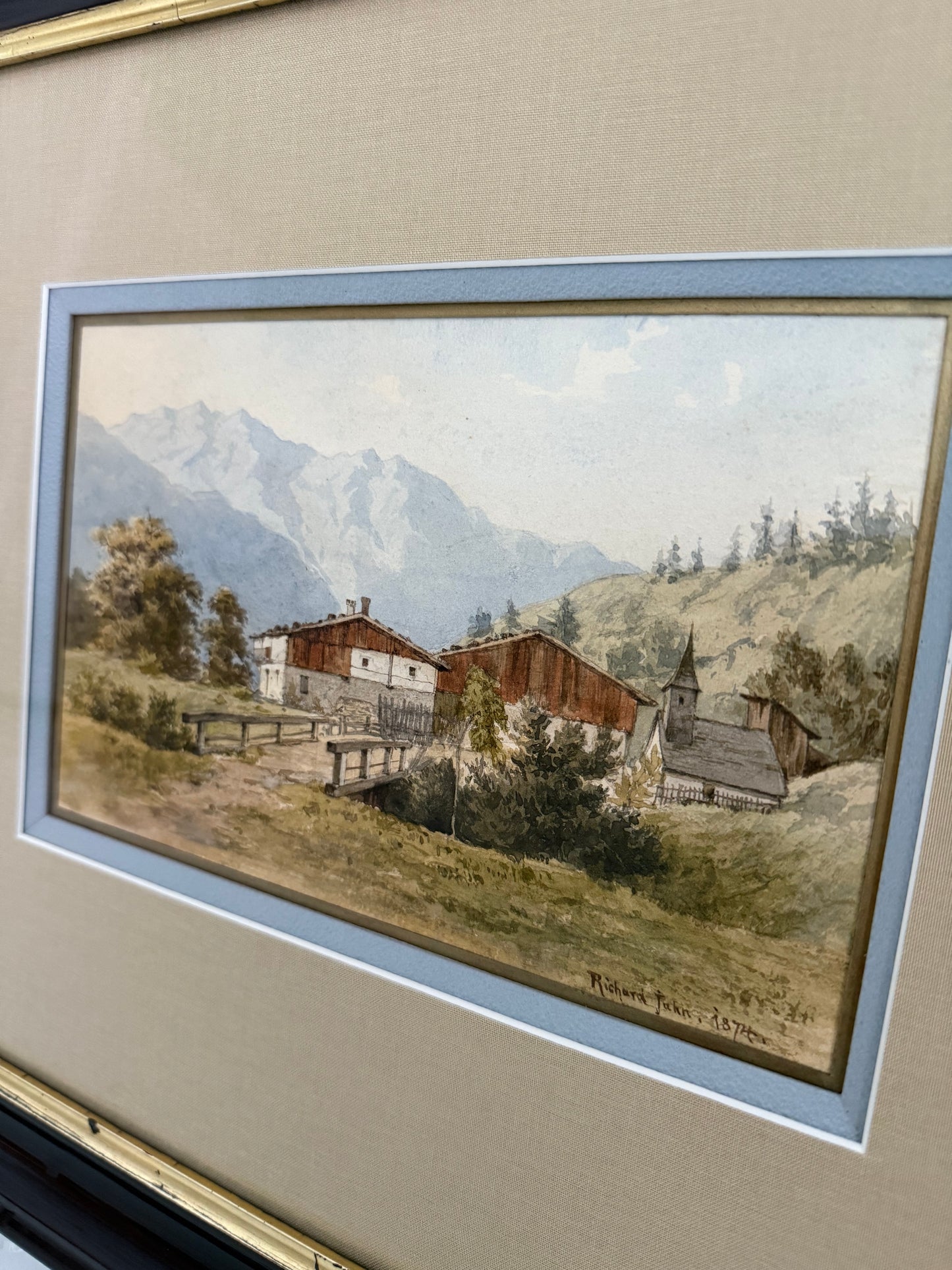 German Watercolor Landscape