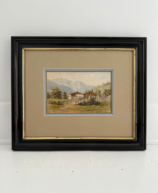 German Watercolor Landscape