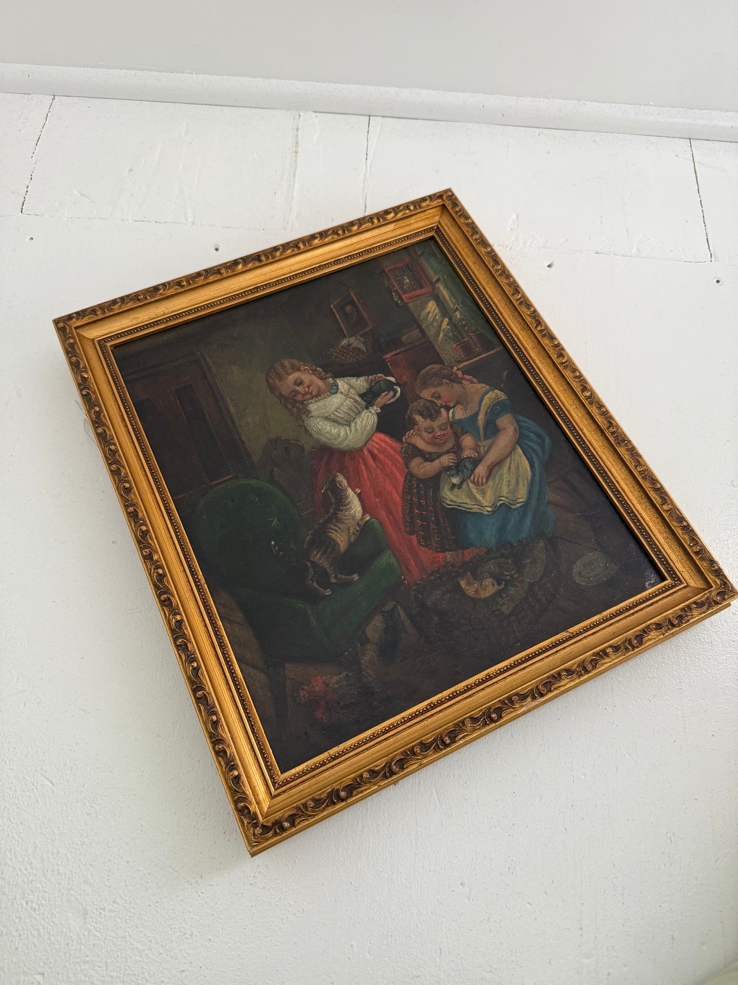 Children with Kittens