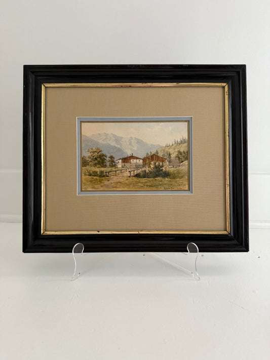 German Watercolor Landscape