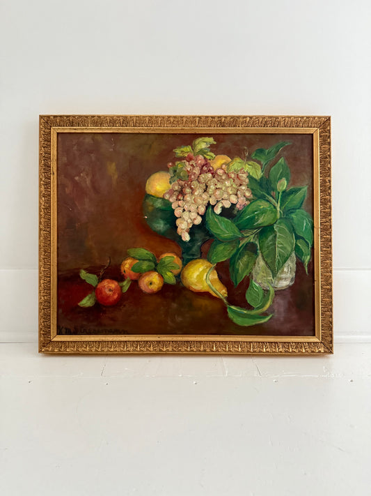 Fruit and Foliage Still Life