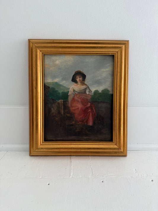 Peasant Girl with Red Skirt