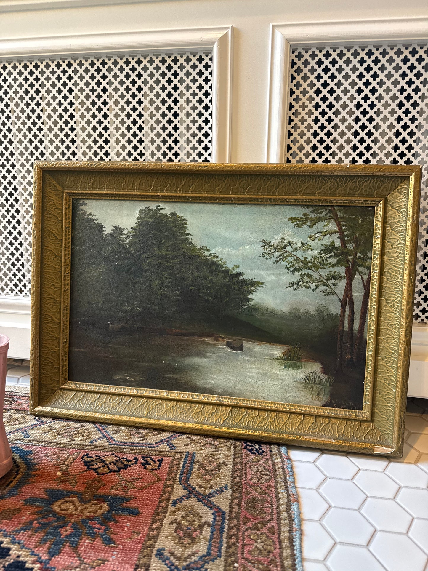 Victorian Pond Landscape