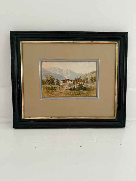 German Watercolor Landscape
